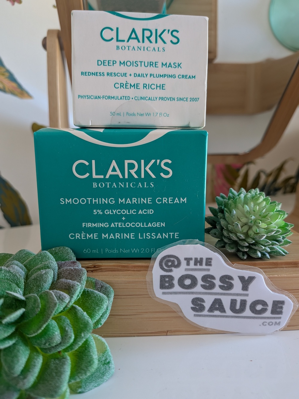 Clark's Botanicals Deep Moisture Mask + Marine Cream Duo NWT